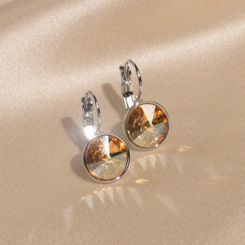 Classic Crystal Drop Earrings for Women Wedding Party Jewelry