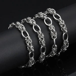Classic Rope Chain Stainless Steel Cuban Necklace Men Women
