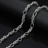 Classic Rope Chain Stainless Steel Cuban Necklace Men Women