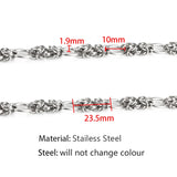 Classic Rope Chain Stainless Steel Cuban Necklace Men Women