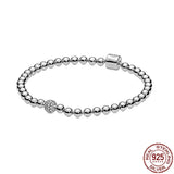 Classic Rose Round Bead Smooth Bracelet for DIY Women's Jewelry