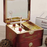 Classic Rotating Dancer Ballerina Piano Music Box Clockwork Plastic Jewelry Box