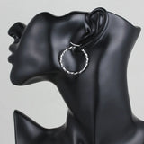 Classic Round Stainless Steel Hoop Earrings Plated Jewelry Gift