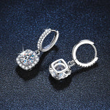 S925 Silver Moissanite Diamond Earrings for Women