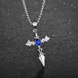 Saxophone Men Necklace Stainless Steel Chain Pendant Jewelry Gift