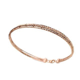 14K Rose Ball Beads Bangles for Women - Light Party Jewelry