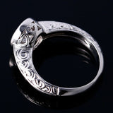 Classic Zircon Silver Women's Wedding Rings Style Ring Jewelry