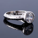Classic Zircon Silver Women's Wedding Rings Style Ring Jewelry