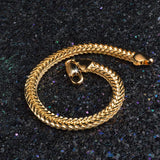 Classic 18k Snake Chain Bracelet for Daily Party Travel