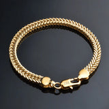 Classic 18k Snake Chain Bracelet for Daily Party Travel