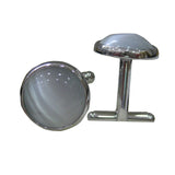 Sea Shell Pearl Copper Men's Cuff Link Gold Plated Wedding Cufflinks