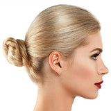 Classic Silver Hoop Earrings 925 for Women 14k D Real Moissanite Small Hoops