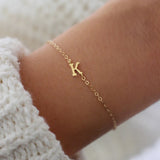 Classic 26 Initials Women Bracelet Stainless Steel O-Chain Jewelry Gift