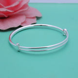 925 Silver Telescopic Bracelet for Women Lady Gift