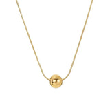 Classic Ball Pendant Titanium Steel Short Necklace