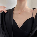 Classic Ball Pendant Titanium Steel Short Necklace