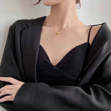Classic Ball Pendant Titanium Steel Short Necklace