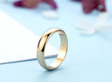 Classic Couple Wedding Rings 18K 4mm Width Engagement Jewelry Gift