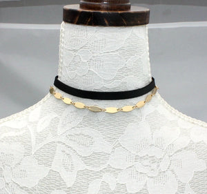 Classic Double Layer Leather Rope Choker Necklace