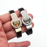 Wide Leather Bracelets for Women Cuff Bangle Jewelry