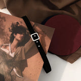 Women's Leather Choker Necklace Statement Jewelry