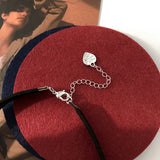 Women's Leather Choker Necklace Statement Jewelry