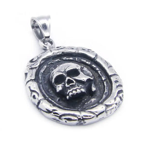 Skull Pendant Stainless Steel Mens Necklace