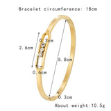 Classic Slideable 3Z Bangle Stainless Steel Love bracelet