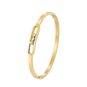Classic Slideable 3Z Bangle Stainless Steel Love bracelet