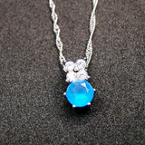Small Zirconium Necklace Pendant