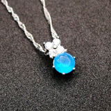 Small Zirconium Necklace Pendant