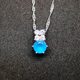 Small Zirconium Necklace Pendant
