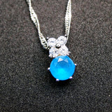 Small Zirconium Necklace Pendant
