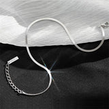Snake Chain Anklet Silver 925 Girls Jewelry Foot Charm Gift Bangle
