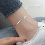 Snake Chain Anklet Silver 925 Girls Jewelry Foot Charm Gift Bangle