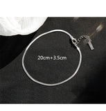 Snake Chain Anklet Silver 925 Girls Jewelry Foot Charm Gift Bangle