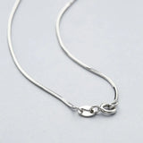 S925 Sterling Silver Snake Chain Necklace 70CM Unisex Jewelry