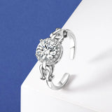Real Moissanite Jewelry Set 925 Sterling Silver for Women