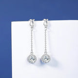 Real Moissanite Jewelry Set 925 Sterling Silver for Women