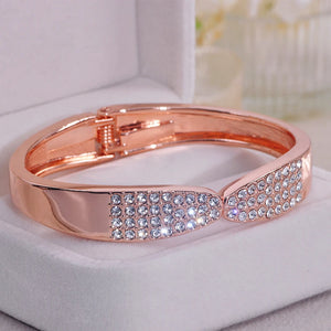 Classic Rhinestone Cuff Bracelets for Women - Wedding Jewelry