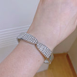 Classic Rhinestone Cuff Bracelets for Women - Wedding Jewelry