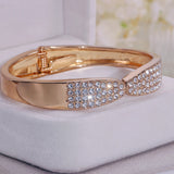Classic Rhinestone Cuff Bracelets for Women - Wedding Jewelry