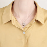 Sterling Silver 925 Pendant Necklace for Women Link Chain Christmas Jewelry