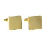 Classic Square Brushed Top And Sides Cufflinks