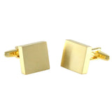 Classic Square Brushed Top And Sides Cufflinks