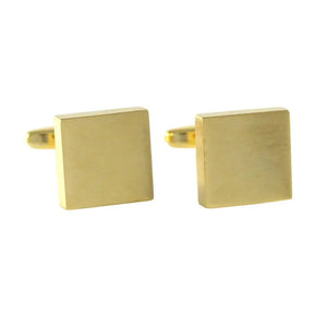 Classic Square Brushed Top And Sides Cufflinks