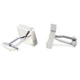 Classic Square Brushed Top And Sides Cufflinks