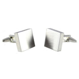 Classic Square Brushed Top And Sides Cufflinks
