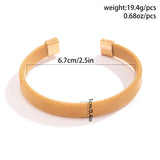 Stainless Steel Open Cuff Bangle Vintage Bracelet