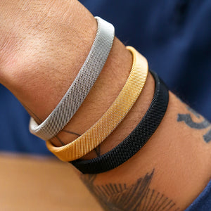 Stainless Steel Open Cuff Bangle Vintage Bracelet